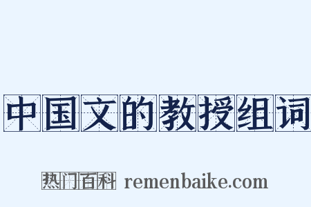 中国文的教授组词是什么意思的图片